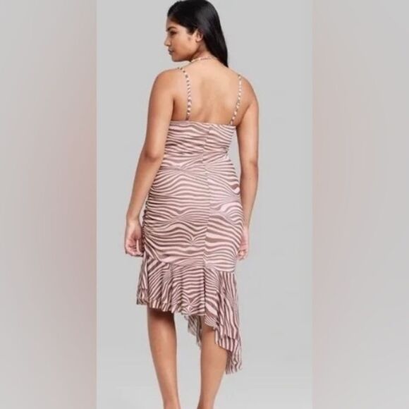 Pretty Sleeveless Zebra Print Dress Small NWT - Picture 3 of 9